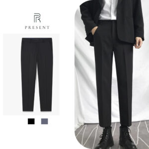 Quần Âu Nam PRESENT Chất Liệu Tuyết Hàn Cao Cấp, Thiết Kế Trơn Basic From Slimfit