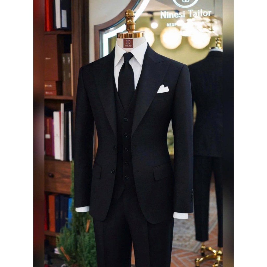 Bộ Vest Comple Nam Cao Cấp . Suit Nam Hàn Quốc 6 Cúc  Đẹp