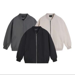 Áo Khoác Áo Bomber Nam Dù Hai Lớp Tráng Bạc, Chống Nước, Cản Gió, Chống Tia UV
